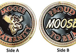 Moose Family Fraternity Challenge Coin