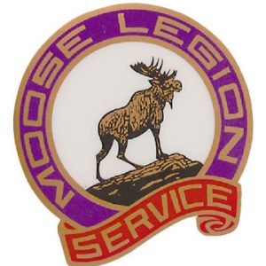 3 inch Moose Legion decal - inside mount