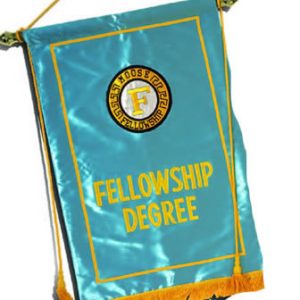 Fellowship Degree Banner with Pole and Stand