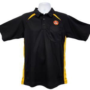 Pilgrim Black w/ Gold Trim Polo