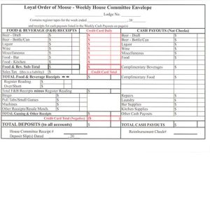 H.C Weekly Envelopes - 100 per pack