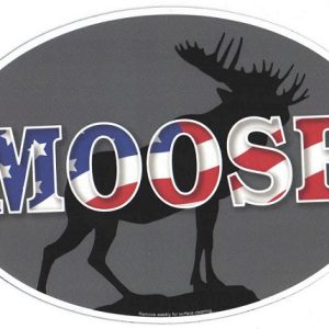 USA Moose Oval Magnet