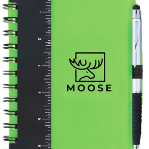 Moose Lime Green Notebook w/ Pen