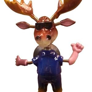 Cool Man Moose Bobble Magnet