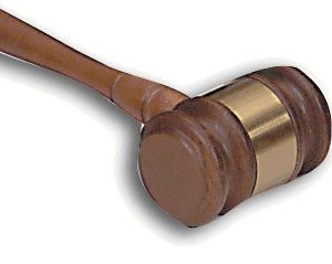Presentation Gavel with Engravable Band