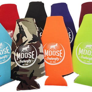 Moose Fraternity Bottle Zip Up Koozie