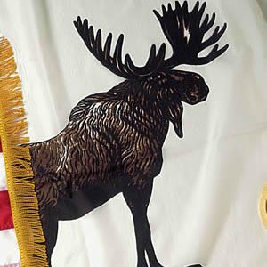Standing Moose Outdoor Flag 3 x 5 feet