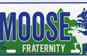 Moose Fraternity License Plate