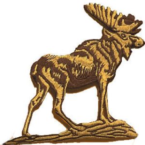Standing Moose Patch 6 1/2 x 7