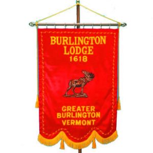 Lodge Banner with Pole and Stand