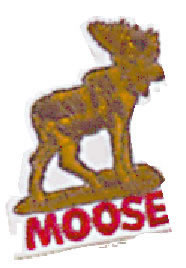 1 1/4 x 1 3/4 mini Moose applique