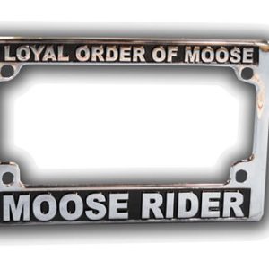 Moose Rider License Plate Frame