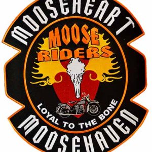 11" X 14" Moose Riders Motorcycle Emblem