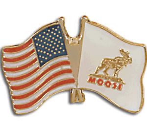 US/Moose Friendship Lapel Pin