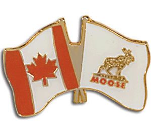 Canada/Moose Friendship Lapel Pin