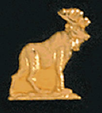 Standing Moose Lapel Pin