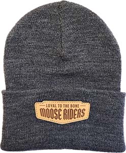 Moose Riders Beanie Charcoal