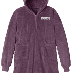 Purple Plush Moose Pullover