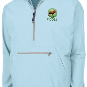 Moose Aqua Hooded Pullover Jacket