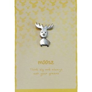 Silver Moose Pin