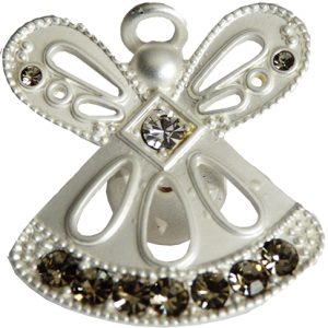 Rhinestone Angel Pin