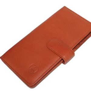 Saddle Brown Clutch w/Check Book