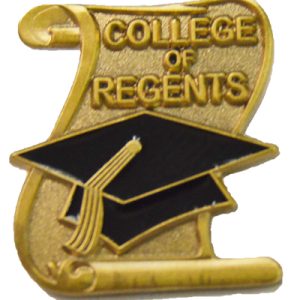 College of Regents Scroll Pin