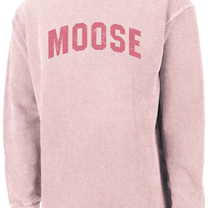 Moose Pink Cored Crew Sweatshirt