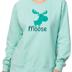 Faded Sea Glass Moose Crew