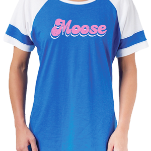 Royal White Moose Jersey Tee