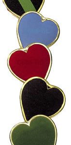 Velvet Heart Pins