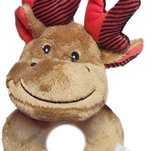 Woodsy Moose Soft Baby Rattle