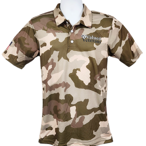 Valued Veterans Camo Polo Shirt